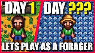 Stardew Valley 100 Days! | Is Foraging The Most Powerful Profession?? | Lets Find Out! | Spring