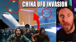 Multiple UFOs Over China Tainjin Airport - This Is Nuts