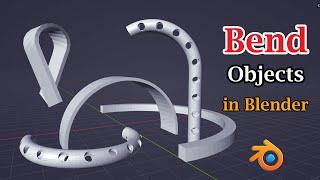 How to Bend Objects In Blender | Simple Deform Modifier | All Settings Explained With Examples