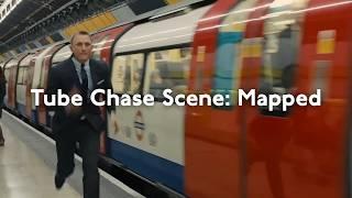 Mapping the Tube Chase from Skyfall (James Bond)