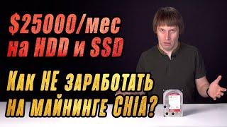 Как НЕ заработать $25000 на майнинге CHIA на HDD и SSD?