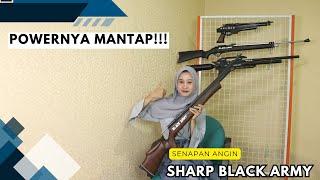 Mantap Powernya  Senapan Angin Sharp Black Army