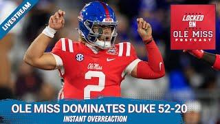 INSTANT OVERREACTION: Jaxson Dart, Ole Miss demolishes Duke in Gator Bowl 52-20