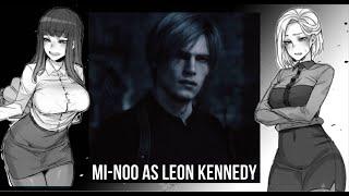 (NTR)Why are you getting out from there React ti Mi-Noo as Leon S. Kennedy/Gacha React/Resident Evil