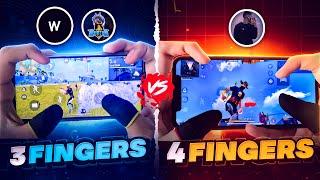 [ 3 Finger vs 4 Finger ] ‍ - Which Claw is Better For You ?? | 3 Finger Custom HUD Free Fire