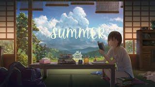Relaxing in Summer | Summer Ambience | Cicadas Chirping | Wind Chime | 1 Hour
