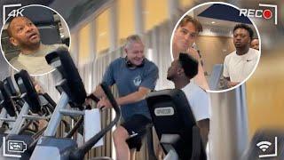 SLAPPING THE TASTE OUT OF STRANGERS MOUTH IN THE GYM PRANK!