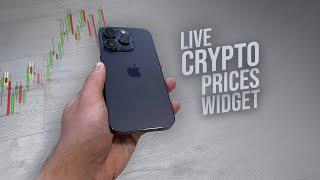 How to Add Live Crypto Prices as iPhone Widget (explained)