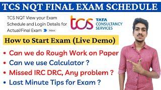 TCS Final Exam Scheduled| Missed TCS IRC/DRC | Preparation Tips | Calculator & Rough Work in TCS NQT