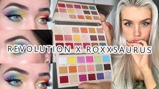 REVOLUTION X ROXXSAURUS COLLABORATION PALETTE REVIEW | MAKEUP RECREATION