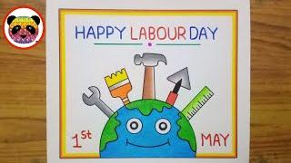 World Labour Day Drawing / World Labour Day Poster Drawing / Labour Day Drawing Easy Steps