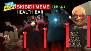 Skibidi Toilet 60-1 WITH Healthbars and ALL Boss Fights (Full Edition)