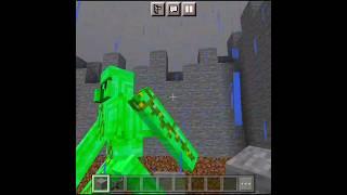 Minecraft saving a Emerald Golem #shorts