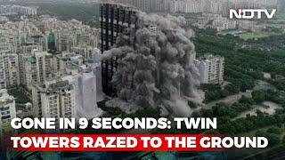 Noida Twin Tower Demolition | Video: Incredible Bird's-Eye View Of Noida Twin Towers Demolition