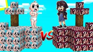 ISLA de LUCKY BLOCKS de BEBE NOOB vs. ISLA de LUCKY BLOCKS de BEBE NOOBSI  MINECRAFT