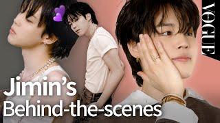 빌보드 핫100 1위 가수 지민의 커버 촬영 현장 비하인드 공개  Behind-the-scenes with Jimin | VOGUE MEETS