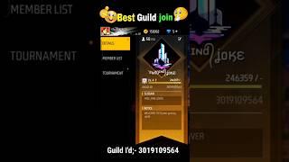 How to join youtuber guild in free fire  || youtuber guild join  || #shorts #guild#freefireshorts