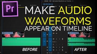 Adobe Premiere Pro CC 2019 | How To Make Audio Waveforms Appear on Timeline