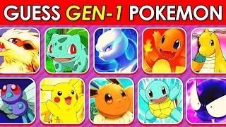 GUESS THE POKEMON  | Pokemon Quiz (Gen 1) 