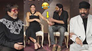 Prabhas, Amitabh, Kamal Haasan & Deepika Padukone Fun Conversation | #Kalki2898ad Interview