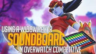 Using a Widowmaker Soundboard in Overwatch Competitive! (Overwatch Trolling)