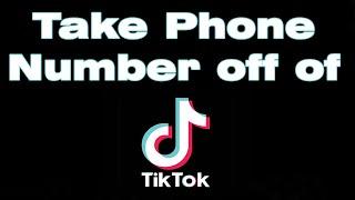 How to take your phone number off of TikTok account