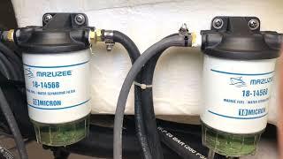 How to replace fuel water separator #yamaha #honda #mercury #boat