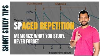 Spaced Repetition Technique : The best way to remember everything you study