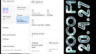 MIUI 12 20.4.27_V2 PORT FOR POCOPHONE F1 REVIEW