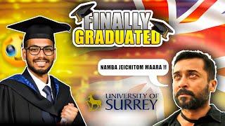 My Graduation vlog | University Of Surrey  | UK Student graduation  | London | Guildford | Tamil