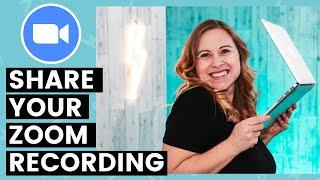 How to Share ZOOM Recordings