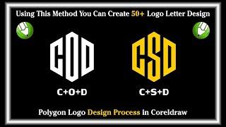 How to Create any Letter Logo Design in Polygon / Coreldraw Tutorials / CorelwaliSarkar / P-01