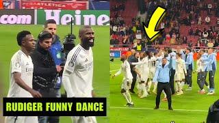  Rudiger & Real Madrid Players Funny Celebrations After Beating Athletico Madrid