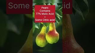 Sources of Malic Acid in different fruits