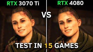 RTX 3070 Ti vs RTX 4080 | Test In 15 Latest Games