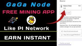 Gaga Node New Mining App| Meson Network Like PI network| Instant Withdraw Airdrop| New Airdrop Today