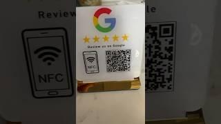 Google small business reviews scanner qr nfc I ordered for my pizza business  #review #googlereview