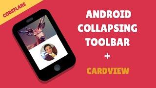 Android Collapsing Toolbar Layout With Image And CardView