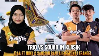 36 Kill !! Trio Vs Squad In Klasik !! Icaa Ft Thanukk & Sancorn Bantai Enemy Kat Erangel | Pubg