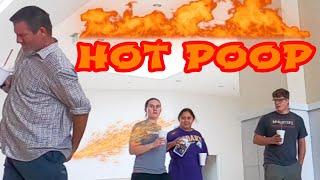 Farting "HOT POOP DUST" at People!!!  (Funny Fart Prank) 