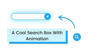 Pure CSS3 Cool Search Bar With Animation Effect Using | HTML | CSS | Web Design