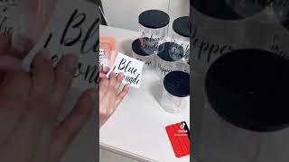 HOW TO APPLY VINYL DECALS ON CANISTERS - BUSINESS IDEAS