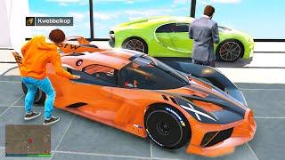 Stealing EVERY BUGATTI From The Dealership In GTA 5 RP!