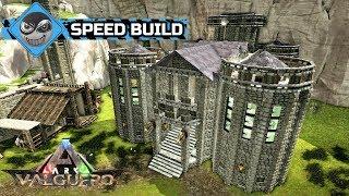 ARK: Survival Evolved - How to Build a Castle - Valguero Castle keep Design (Speed Build)