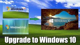 You can still download and install Windows 10 instead of Windows XP/Vista. Step by step