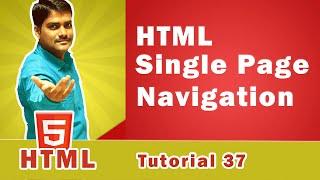 HTML Single Page Navigation - HTML Tutorial 37 