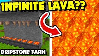 INFINITE LAVA?? How to Make a Dripstone Lava Farm in Minecraft 1.19+ (Minecraft Tutorial)
