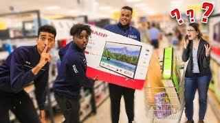 We Pretended To Work At The Grocery Store (Fake Employee Prank)