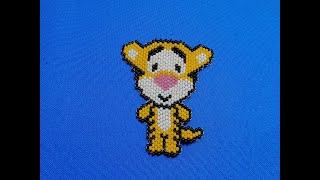 Тигр из бисера Ч.1 из 2. Символ 2022. Tutorial. DIY. Кирпичное плетение. Beaded tiger. Brick  stitch