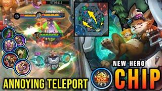 MVP TANK!! New Hero Chip Mobile Legend, Annoying Tank with Teleport!! - New Hero Tryout ~ MLBB